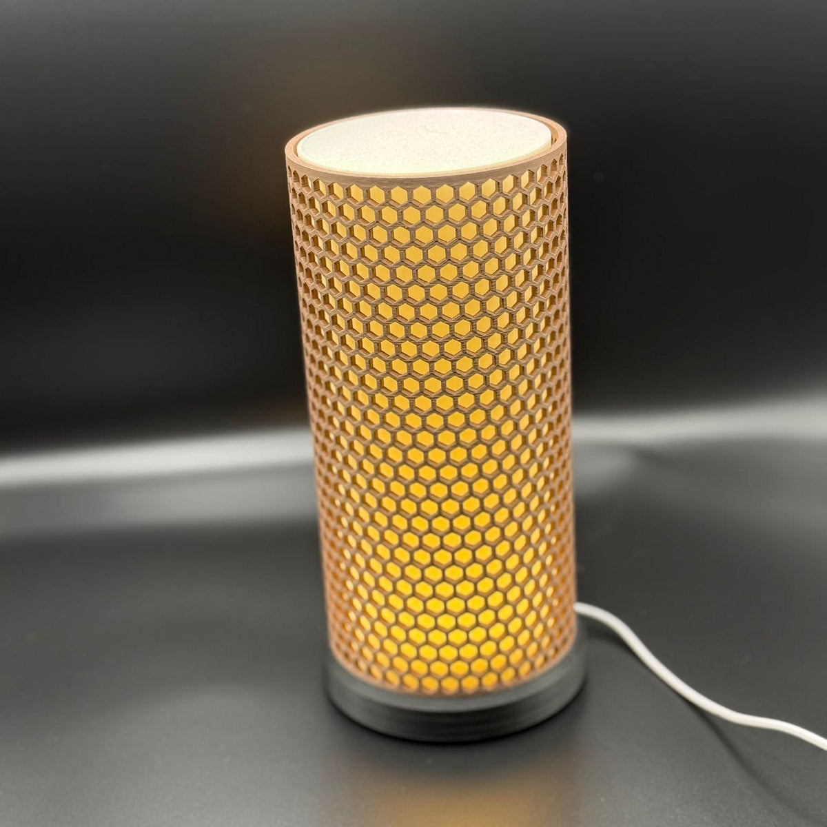 Honeycomb Bedside Lamp, Modern Night Lighting