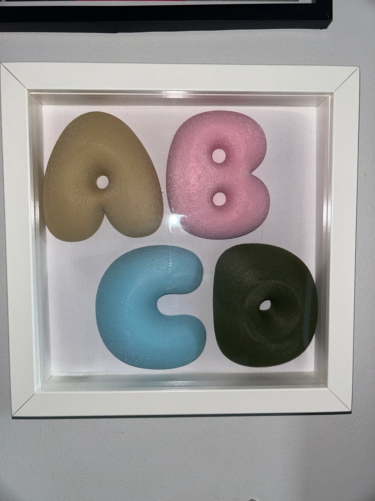 3D Printed Bubble Letters | Personalised Name Sign, Nursery Wall Decor | Sculptural Kids Room Letters