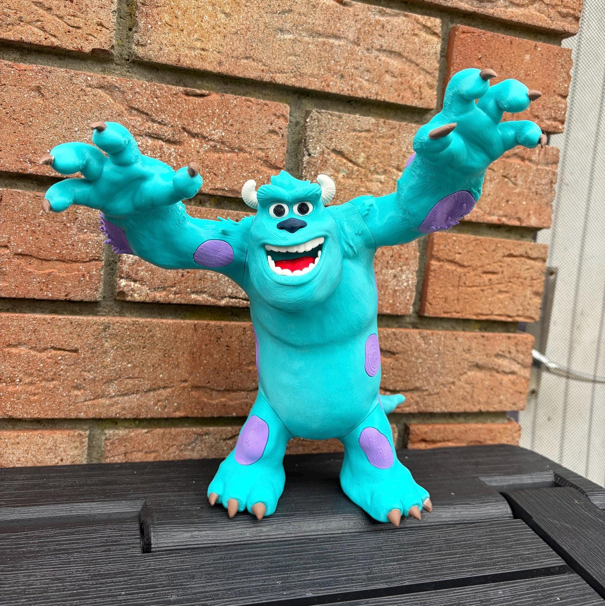 Mike Wazowski and Sully Figurines | Monsters Inc Fan Art Collectible, Desk Decor