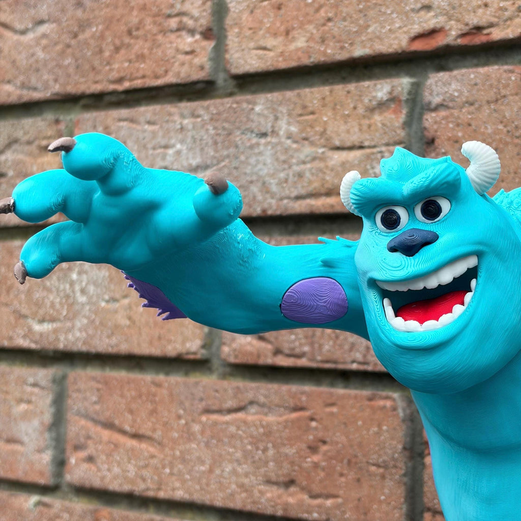 Mike Wazowski and Sully Figurines | Monsters Inc Fan Art Collectible, Desk Decor