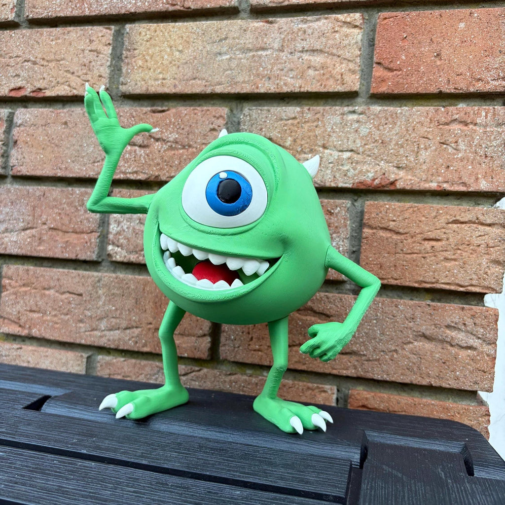 Mike Wazowski and Sully Figurines | Monsters Inc Fan Art Collectible, Desk Decor