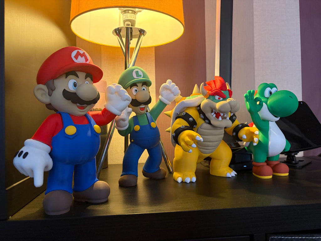 3d Printed Super Mario Bros Figurines | Gamer Collectible Decor | Fan Art