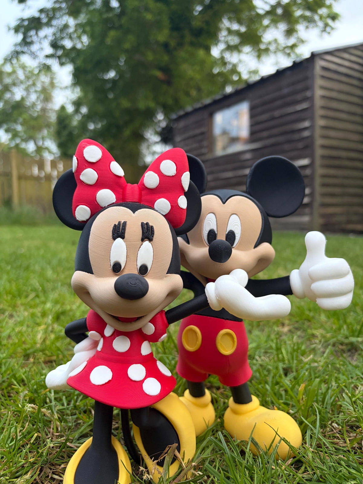 3D Printed Classic Cartoon Figures | Mickey, Minnie, Donald, Daisy, Goofy, Pluto | Desk &amp; Shelf Decor