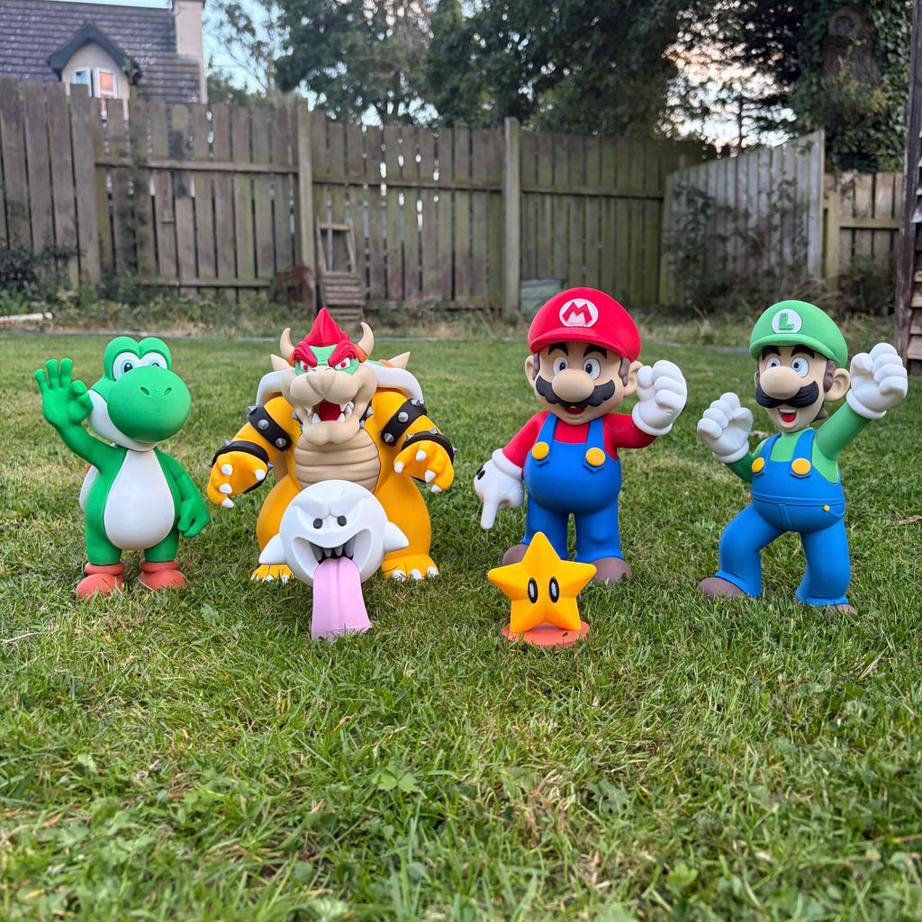3d Printed Super Mario Bros Figurines | Gamer Collectible Decor | Fan Art